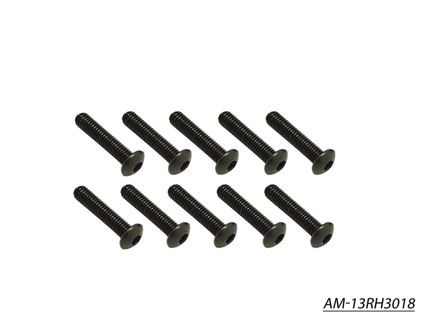 Screw Allen Roundhead M3X18 (10) (AM-13RH3018)