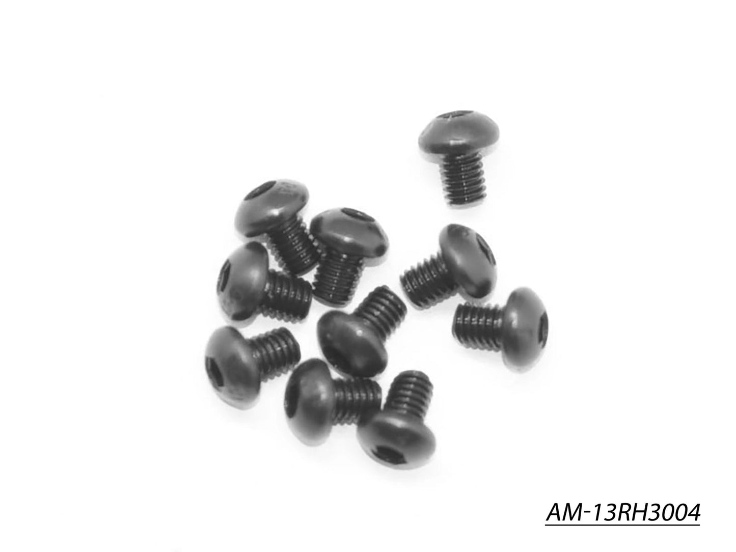 Screw Allen Roundhead M3X4 (10) (AM-13RH3004)