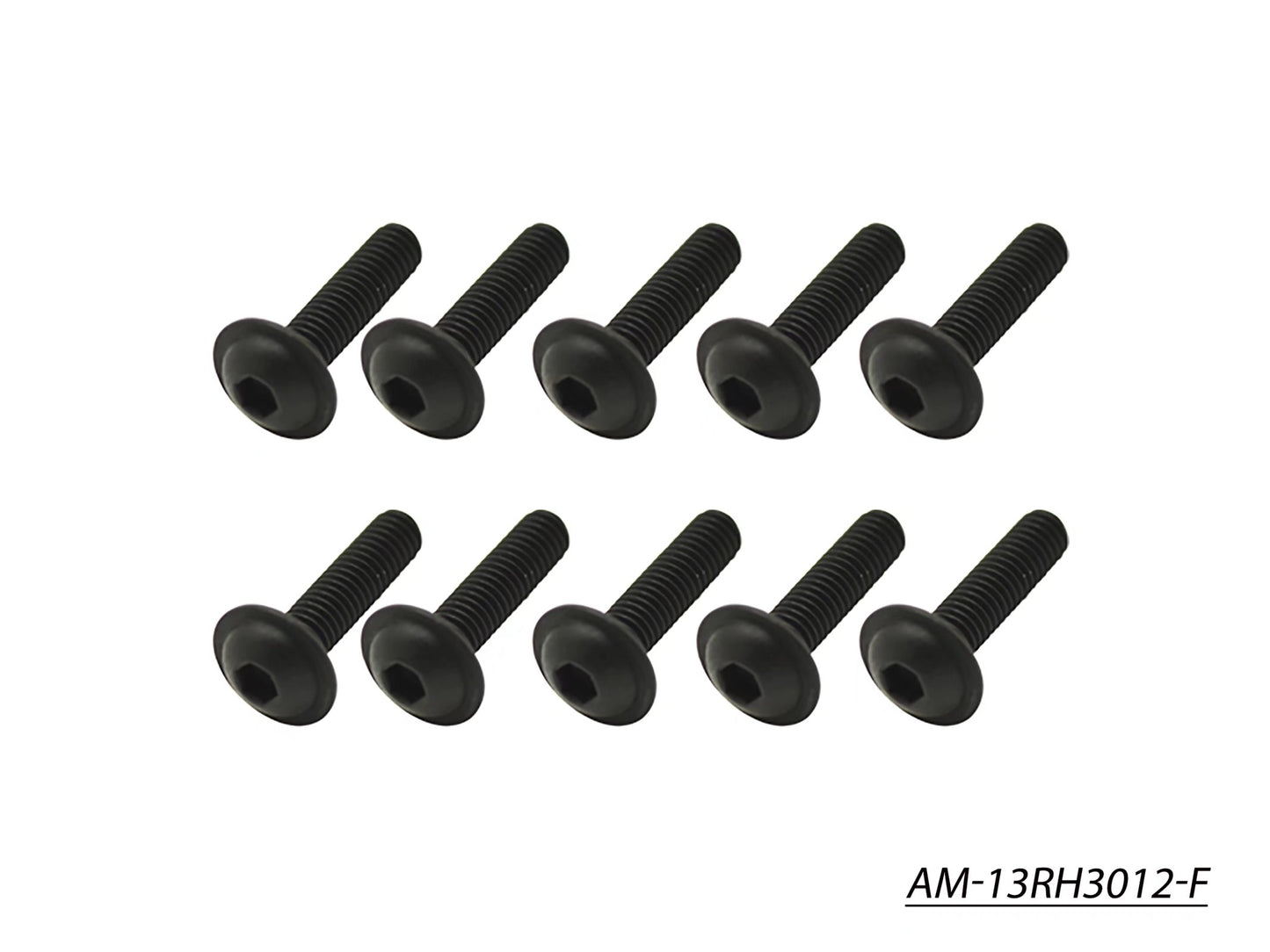 Screw Allen Roundhead Flanged M3X12 (10) (AM-13RH3012-F)