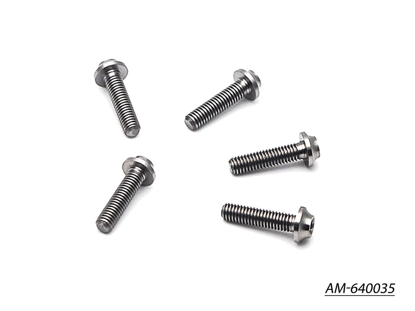 64 Titanium Screw Allen Round Head M3X12 (5) (AM-640035)