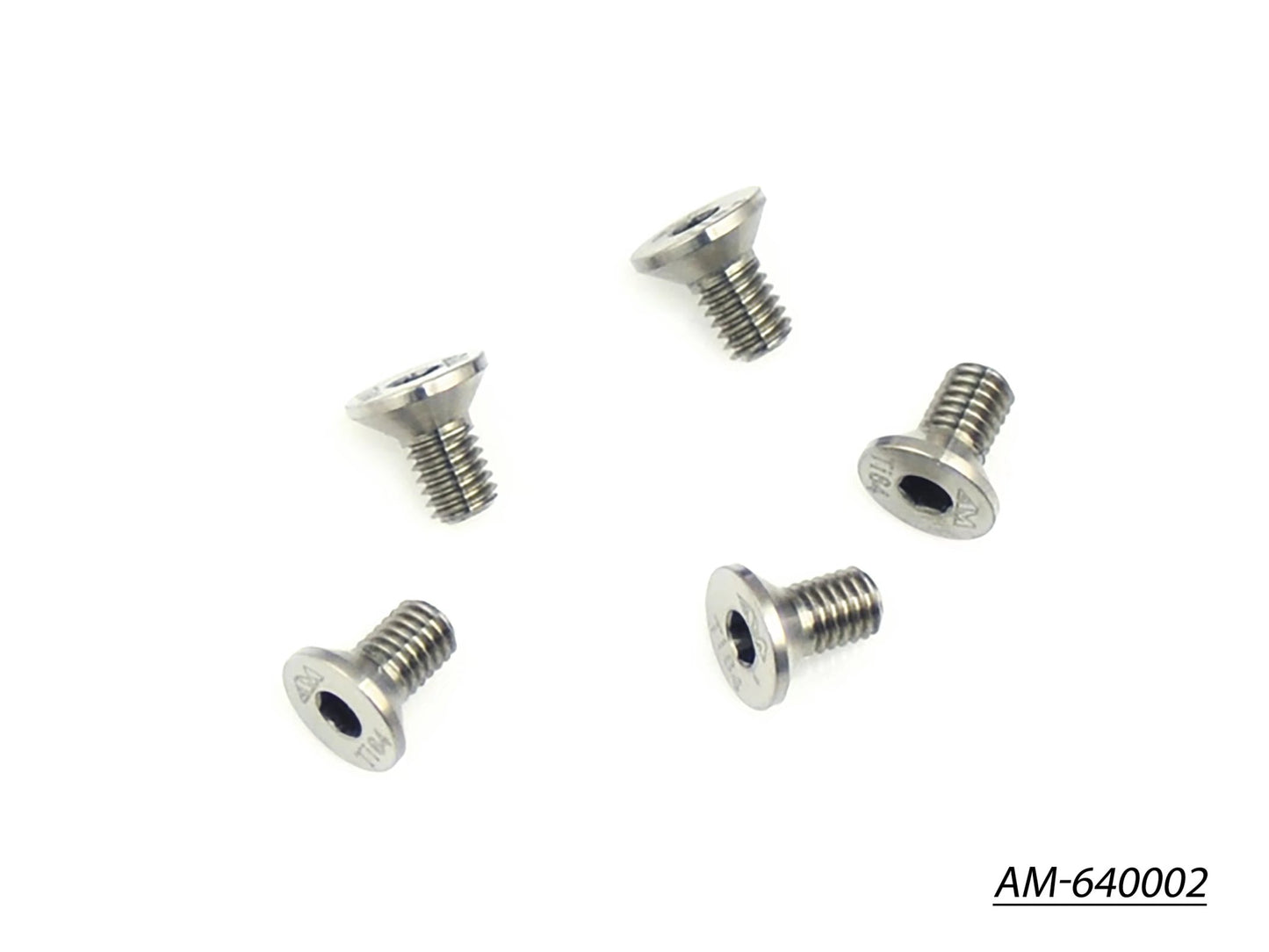 64 Titanium Screw Allen Countersunk M3X6 (5) (AM-640002)