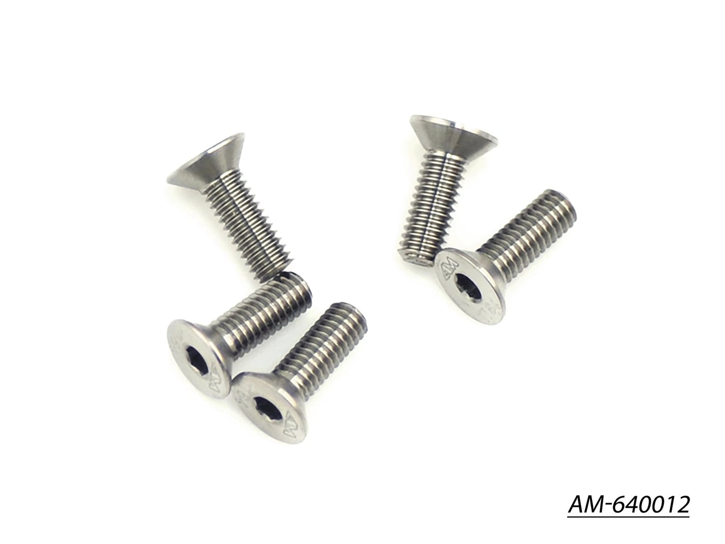 64 Titanium Screw Allen Countersunk M4X12 (5) (AM-640012)