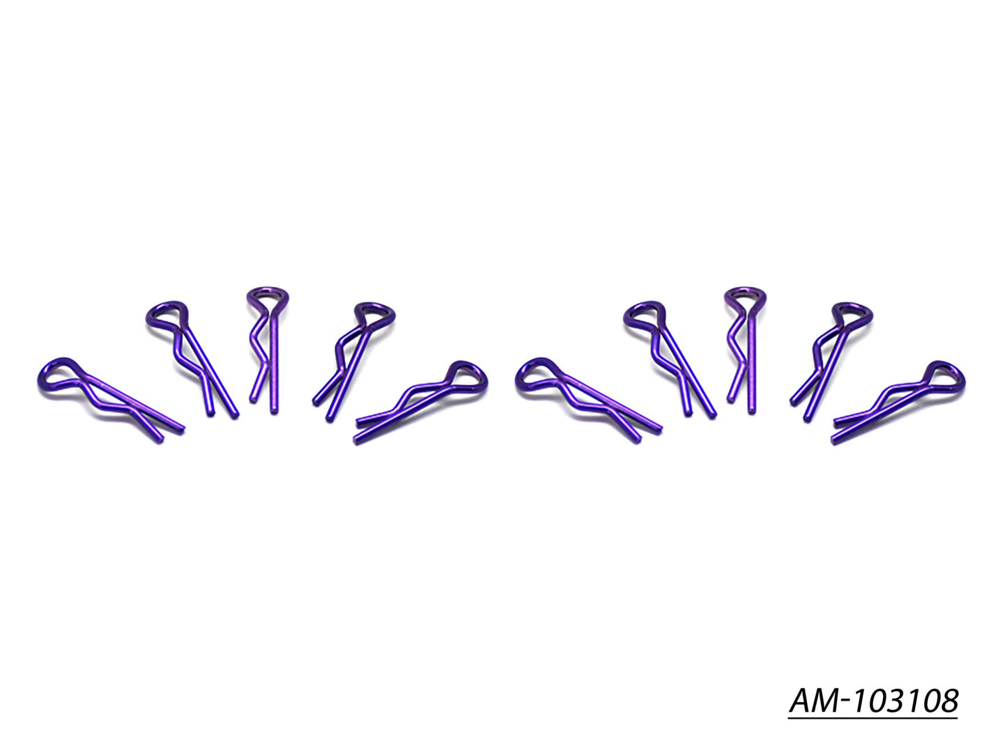 Small Body Clip 1/10 - Metallic Purple (10) (AM-103108)