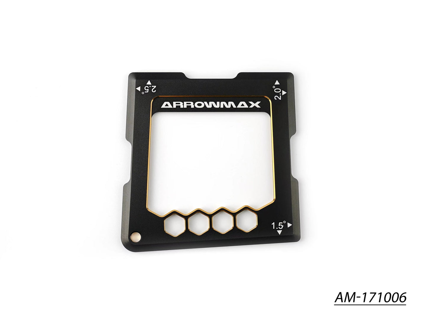 Quick Camber Gauge For 1/10th 1.5o, 2o, 2.5o Black Golden (AM-171006)