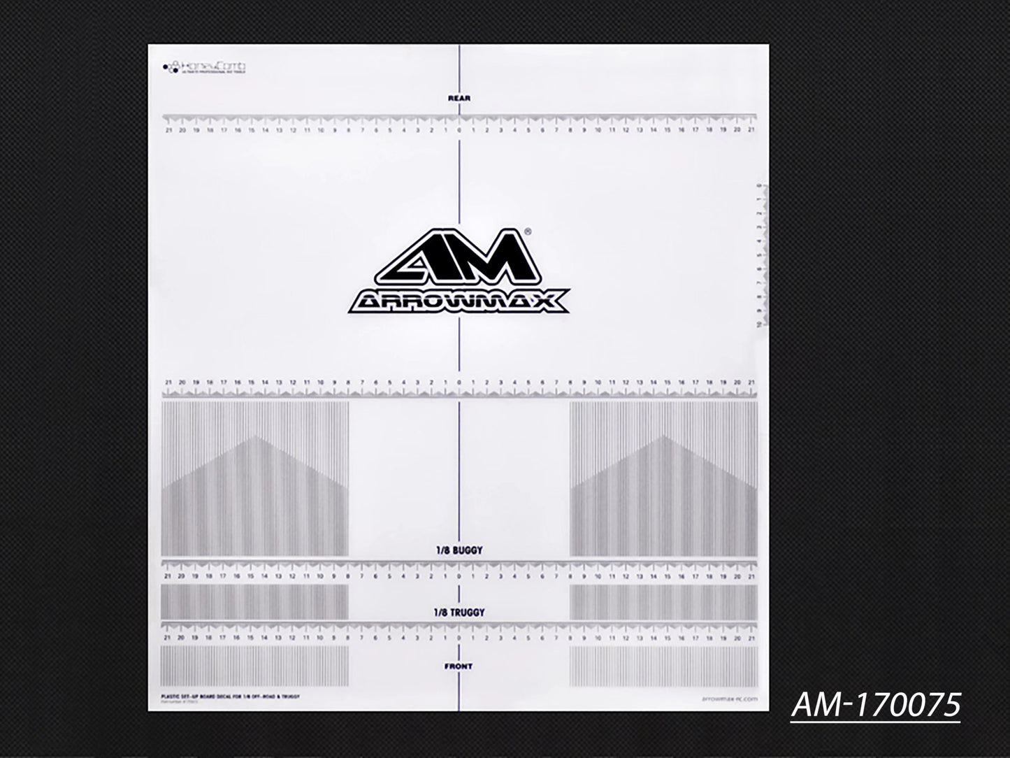 Plastic Set-Up Board Decal For 1/8 Off-Road & Truggy (AM-170075)