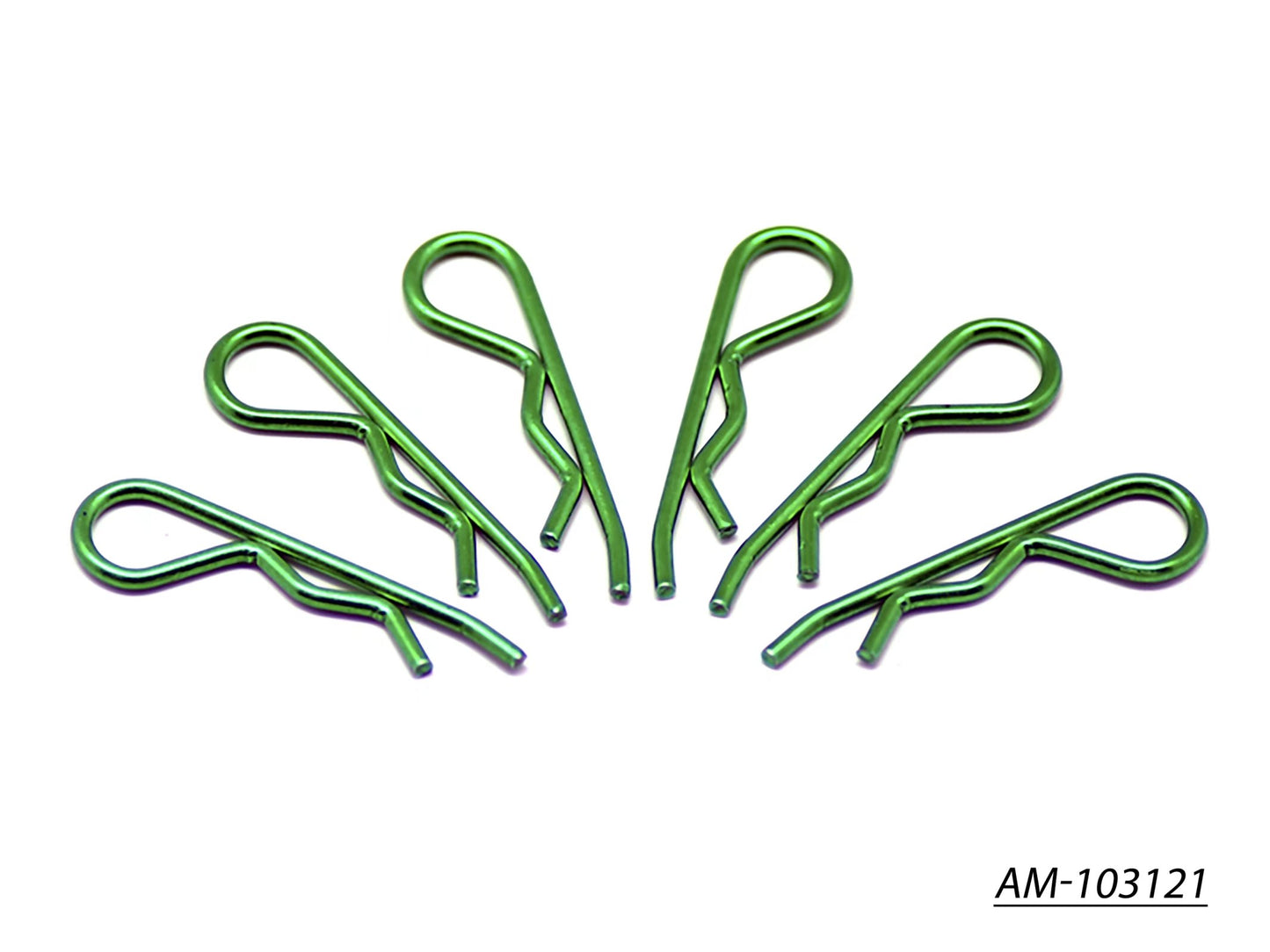 Body Clip 1/8 - Metallic Green (6) (AM-103121)