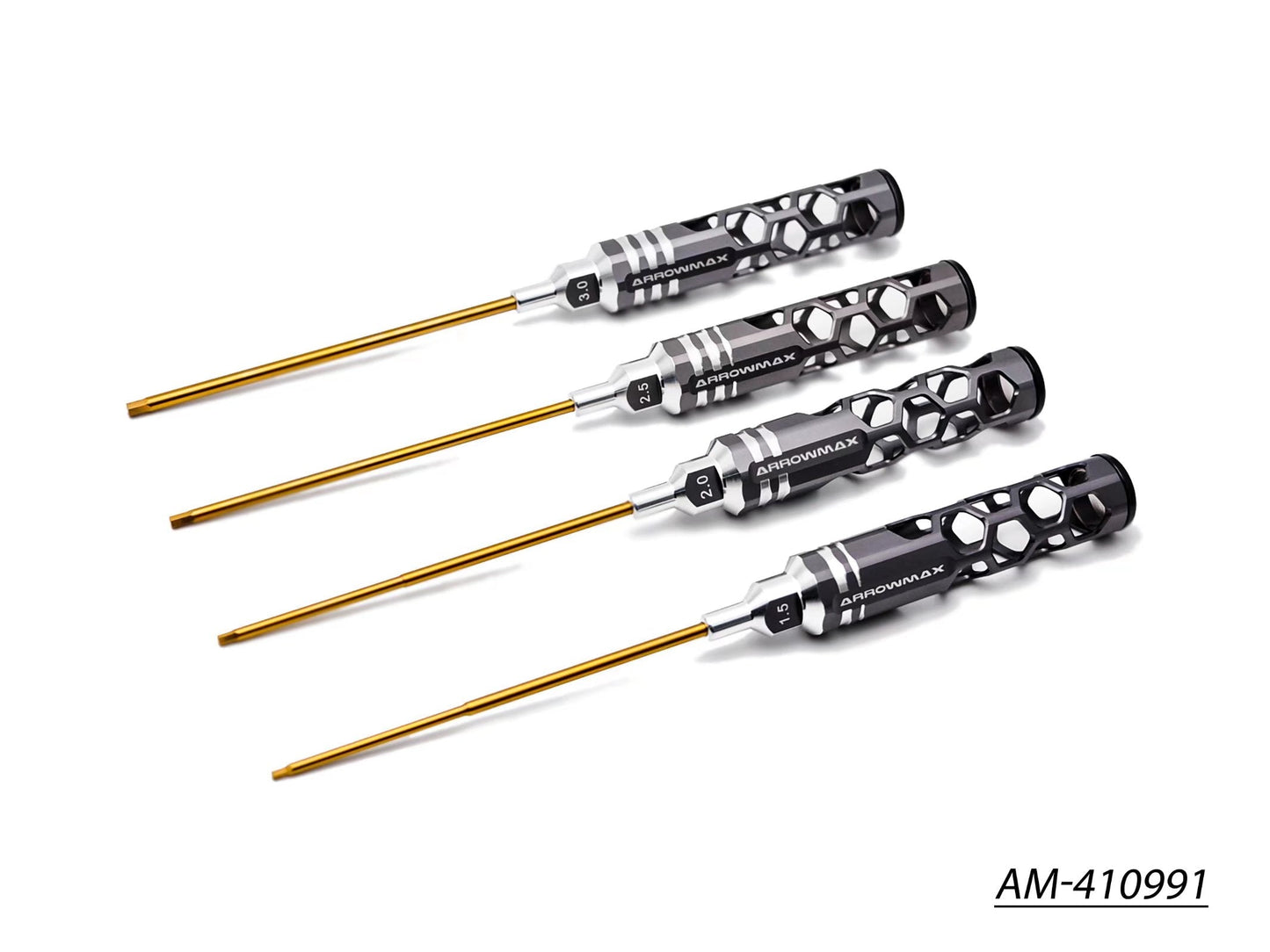 Allen Wrench Set 1.5, 2.0, 2.5 & 3.0 X 120MM - 4-Teilig. Honeycomb AM-410991