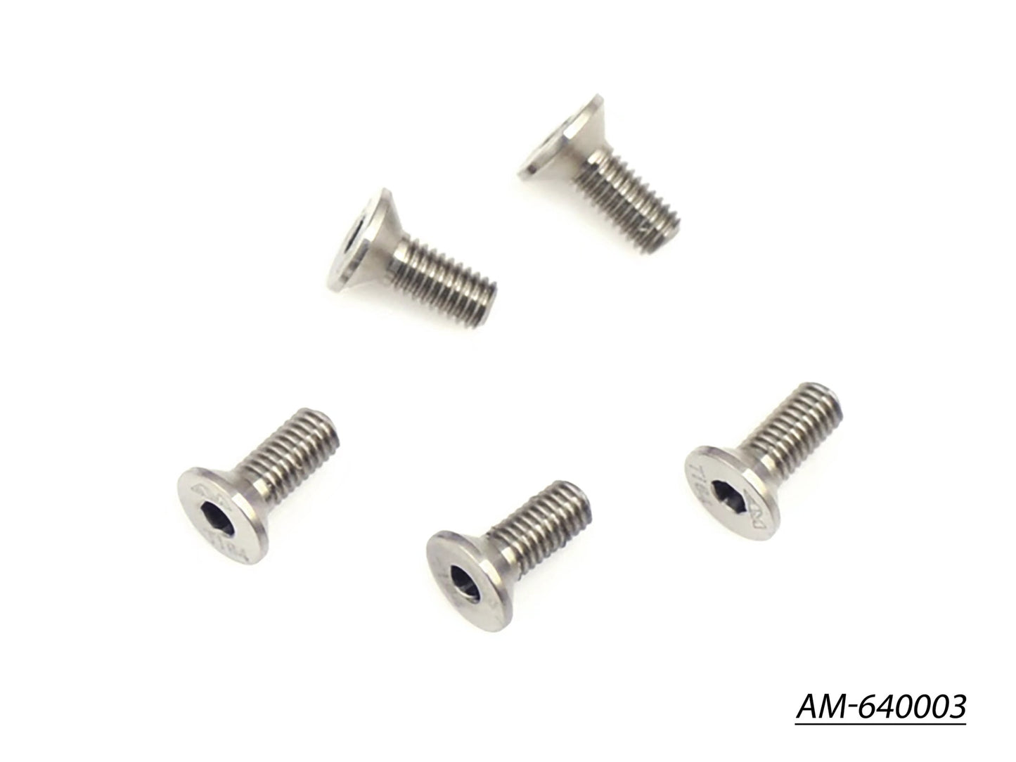 64 Titanium Screw Allen Countersunk M3X8 (5) (AM-640003)