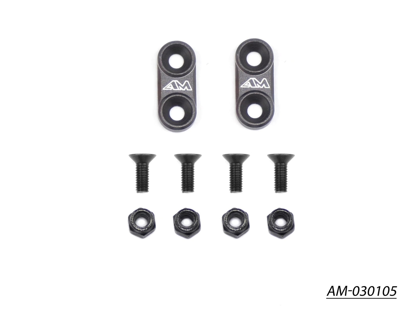 1/10th On-Road Alu Wing Mounts (Gray) (AM-030105)