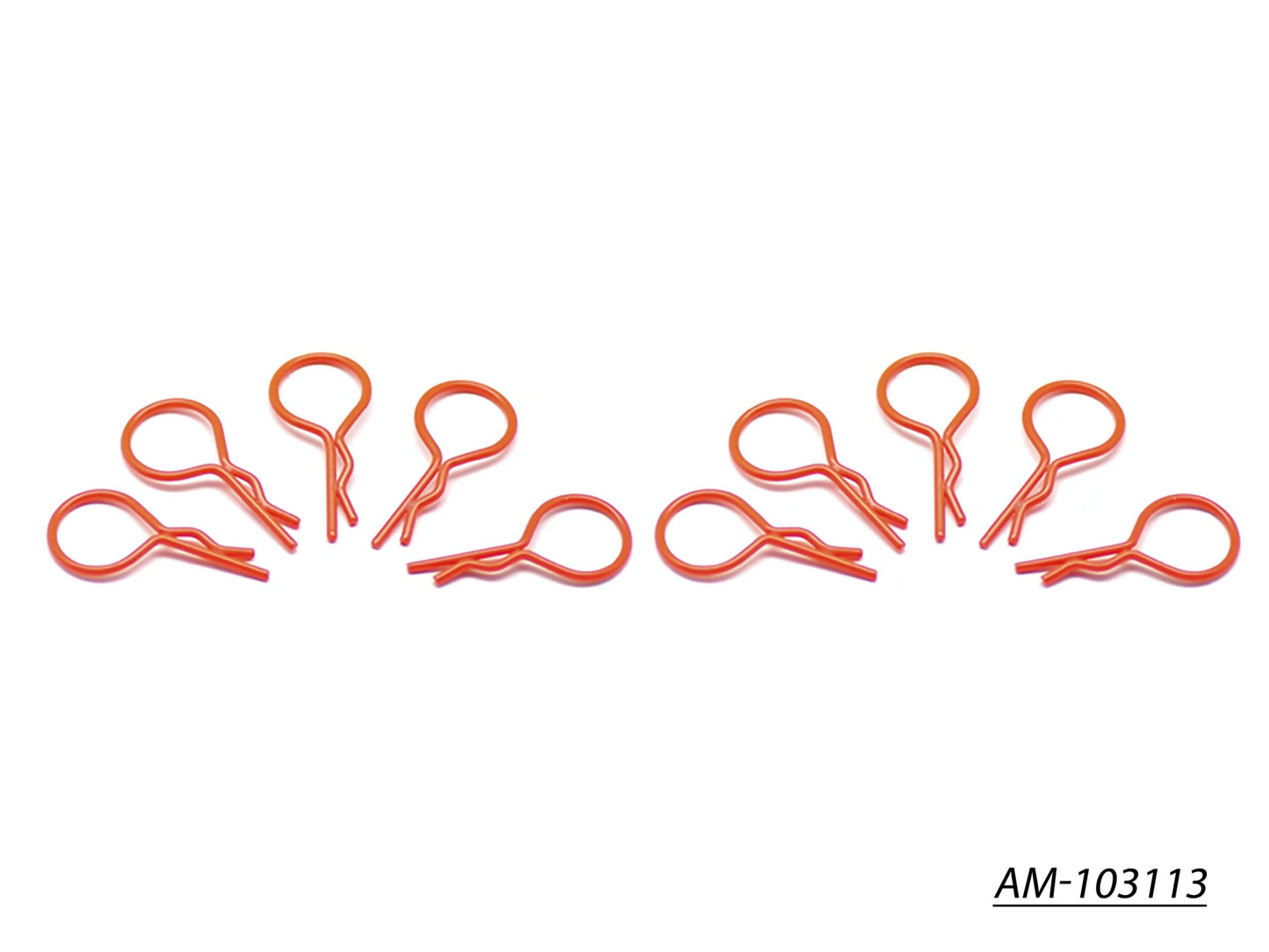 Big Body Clip 1/10 - Fluorescent Red (10) (AM-103113)