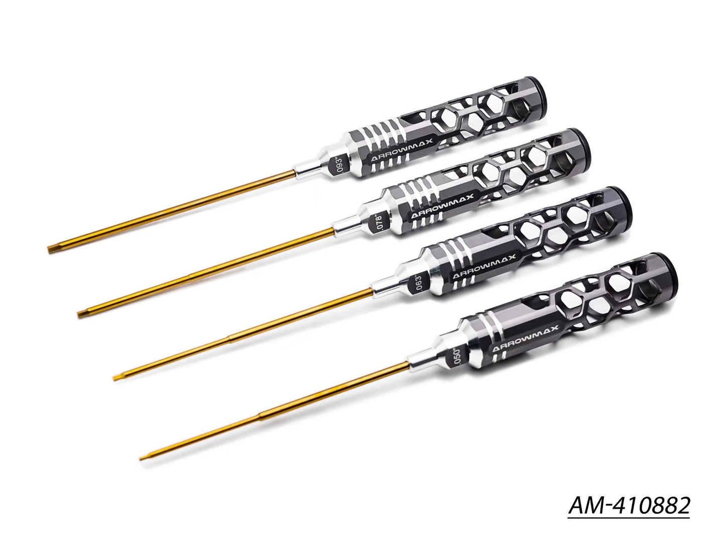 Allen Wrench Set .050, .063, .078, .093 X 120MM - 4-Teilig. Honeycomb AM-410882