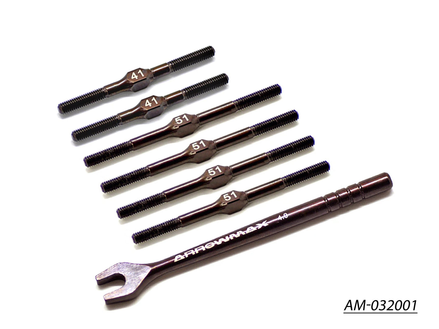 Turnbuckle Set for Yokomo B-MAX2 (Spring Steel) (AM-032001)