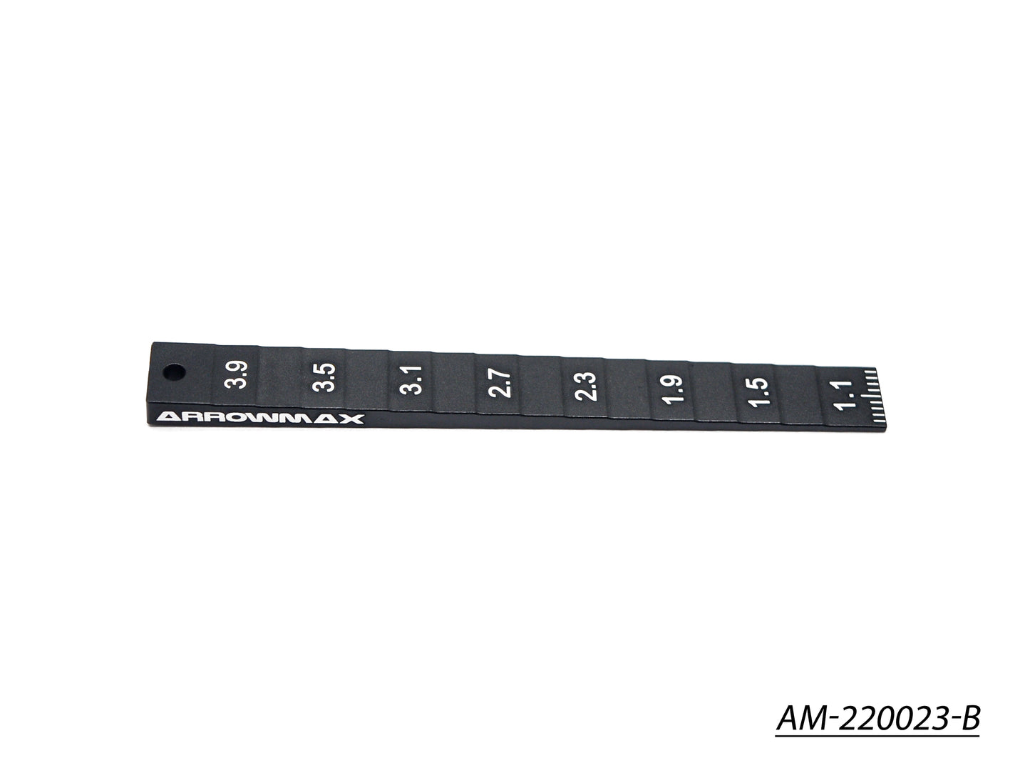 Setting Gauge 1-4MM (0.1MM) For 1/32 Mini 4WD (Black) (AM-220023-B)