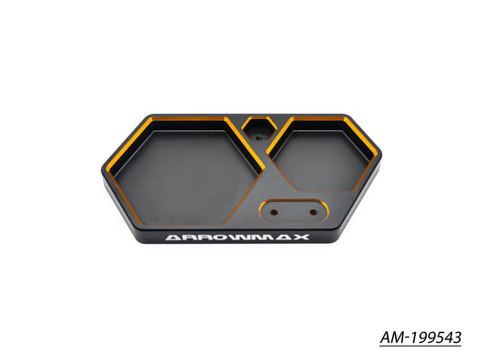 AM Honeycomb Pit Lamp Stand  Black Golden(AM-199543)