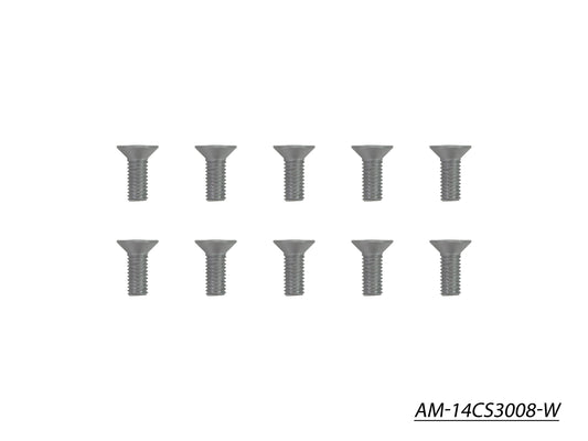 Screw Allen Countersunk M3X8 Tungsten  (10)(AM-14CS3008-W)
