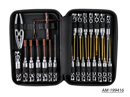 AM Honeycomb Toolset (25Pcs) With Tools Bag (AM-199416)