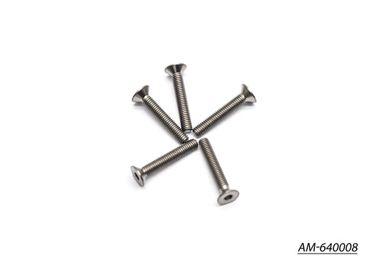64 Titanium Screw Allen Countersunk M3X18 (5) (AM-640008)