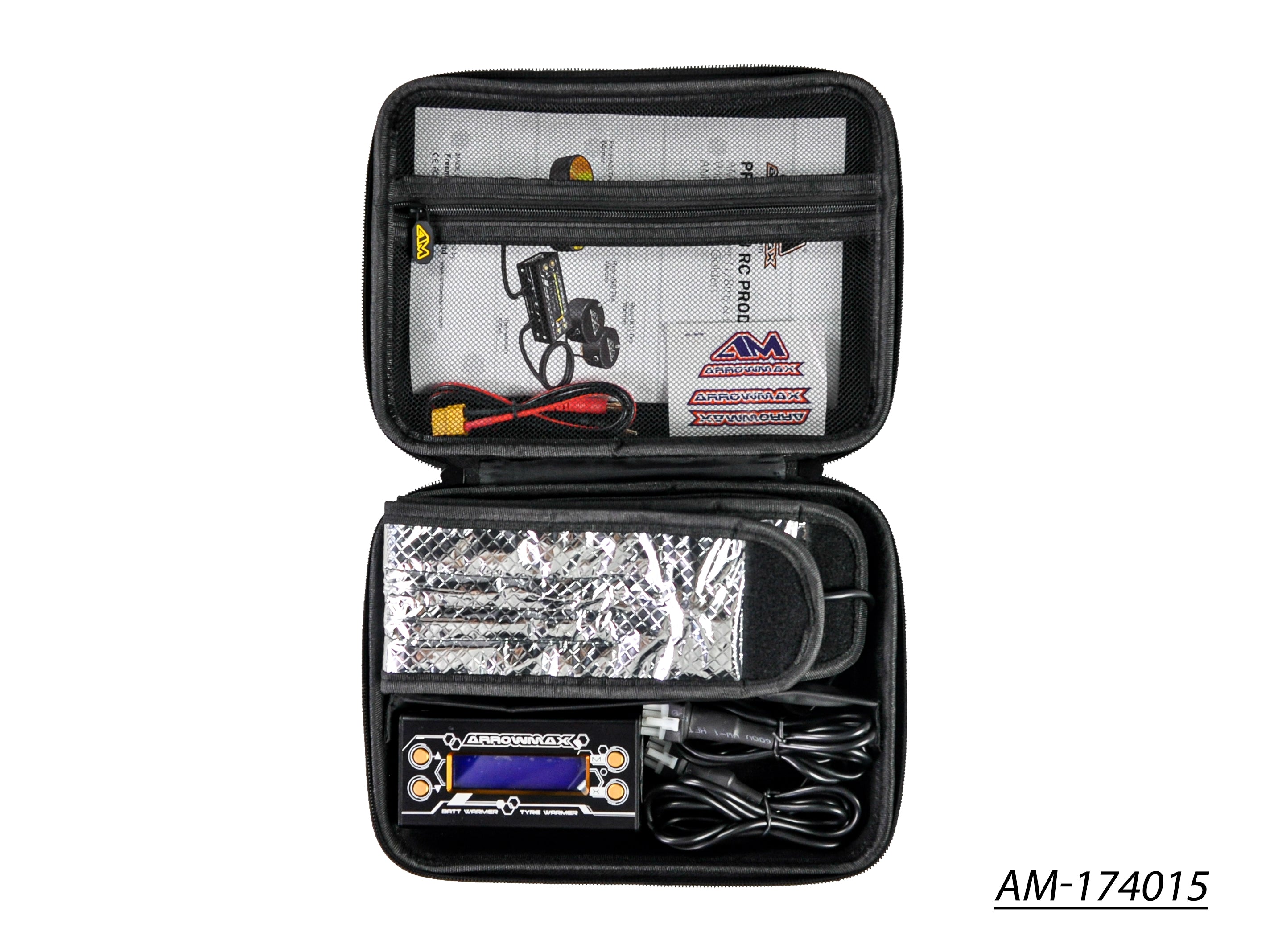 AM Tyre Warmer (1/8th) With Bag Black Golden AM-174015 – am
