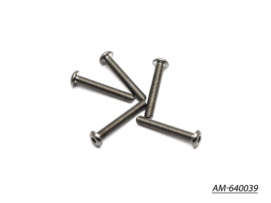 64 Titanium Screw Allen Round Head M3X20 (5) AM-640039
