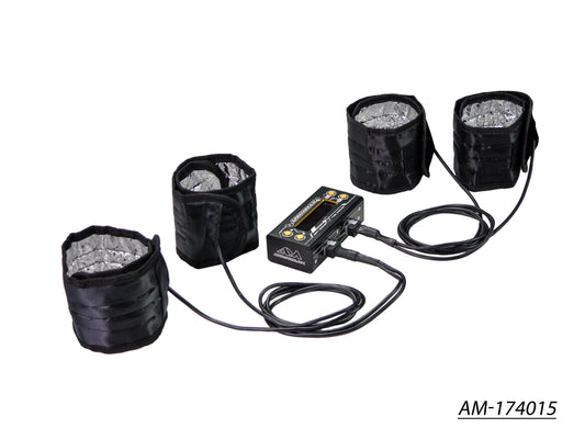 AM Tyre Warmer (1/8th) With Bag Black Golden AM-174015
