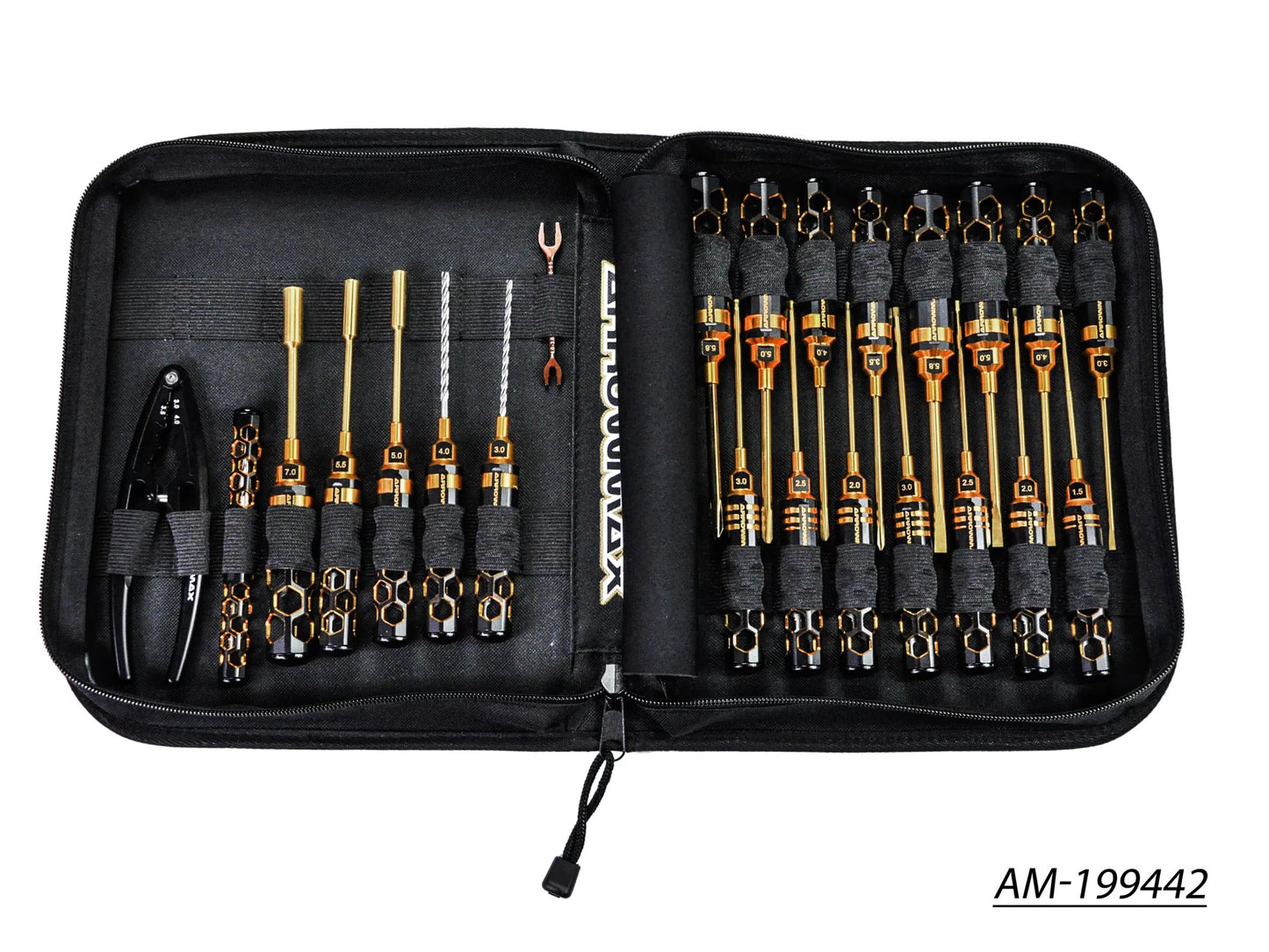 AM Toolset (23Pcs) With Tools Bag Black Golden (AM-199442)