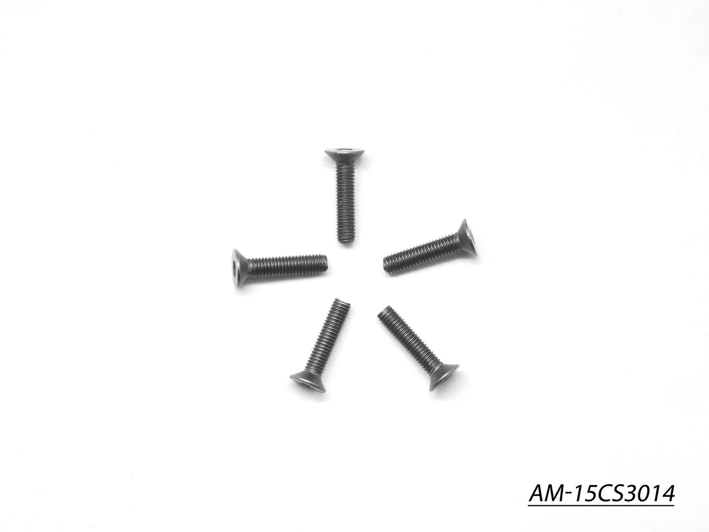 Titanium Screw Allen Countersunk M3X14 (5) (AM-15CS3014)