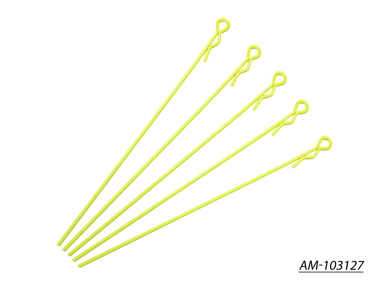 Extra Long Body Clip 1/10 - Fluorescent Yellow (5) (AM-103127)
