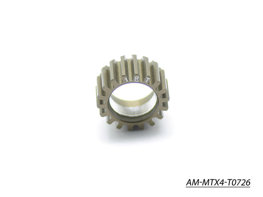 Pinion Gear - 18T  (1St) (7075 Hard) (AM-MTX4-T0726)