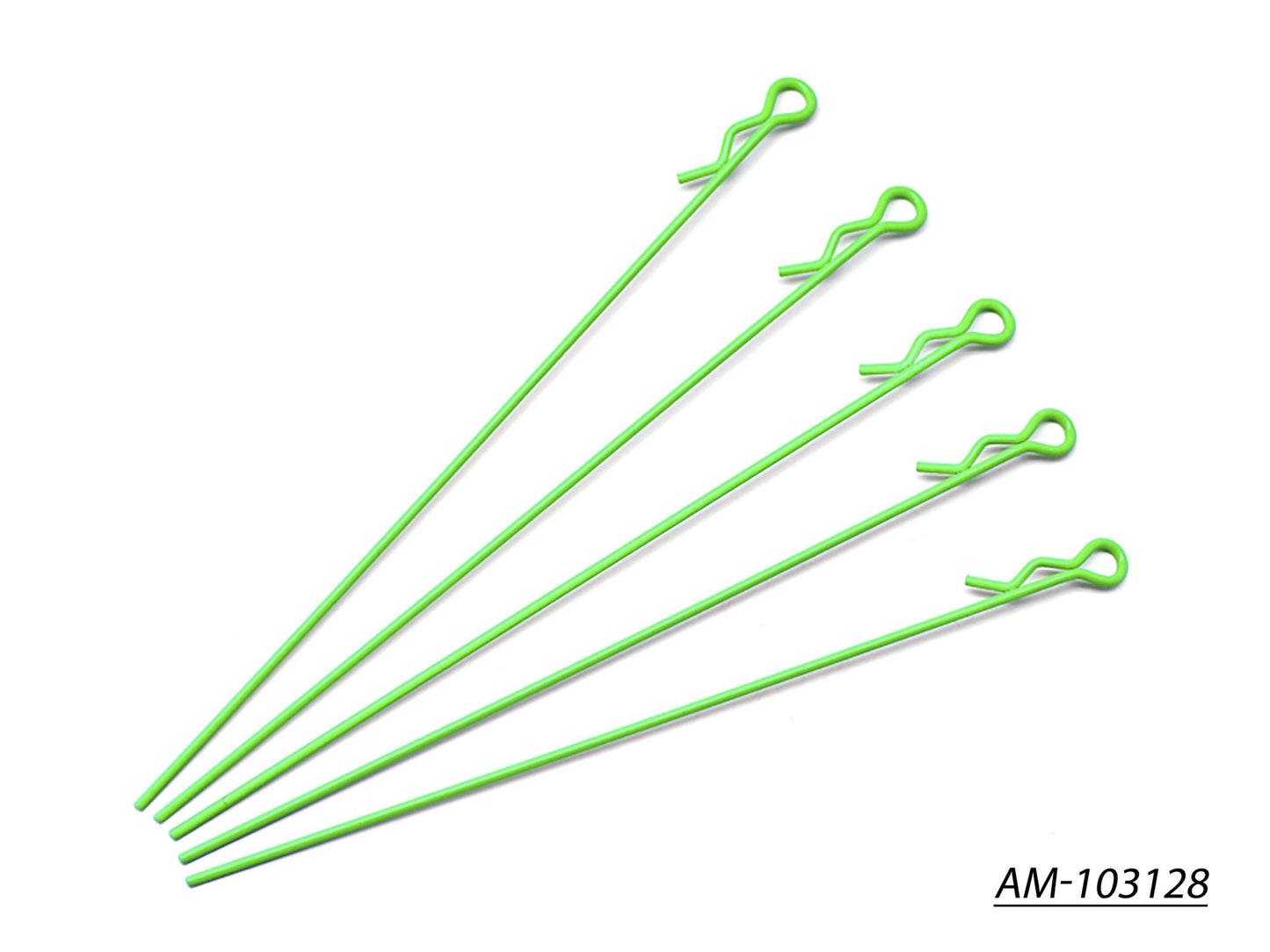 Extra Long Body Clip 1/10 - Fluorescent Green (5) (AM-103128)