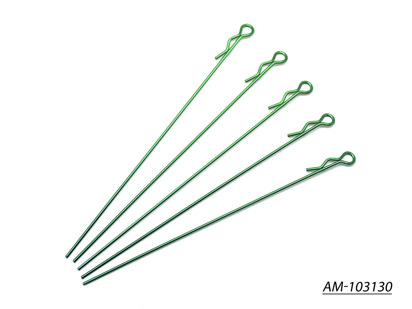 Extra Long Body Clip 1/10 - Metallic Green (5) (AM-103130)