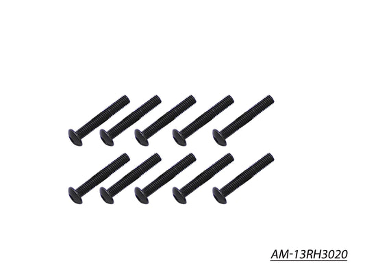 Screw Allen Roundhead M3X20 (10) (AM-13RH3020)