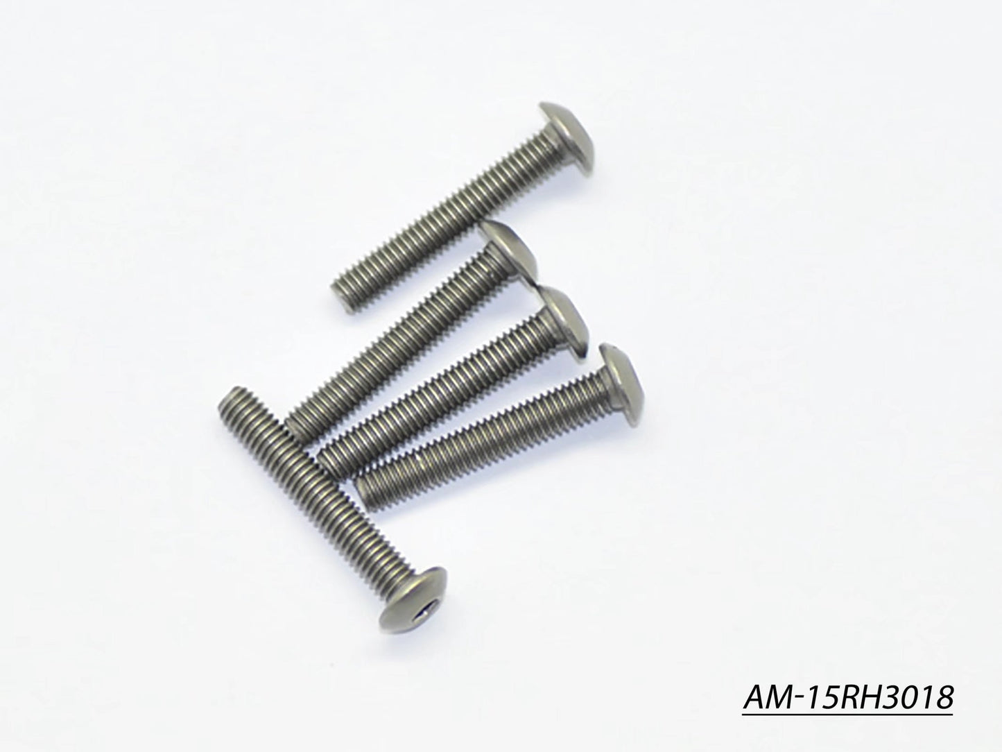 Titanium Screw Allen Round Head M3X18 (5) (AM-15RH3018)