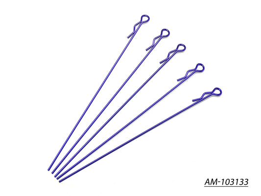 Extra Long Body Clip 1/10 - Metallic Purple (5) (AM-103133)