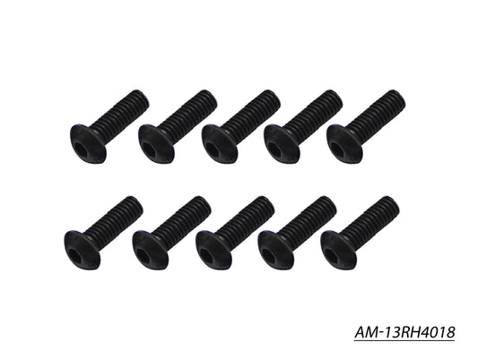Screw Allen Roundhead M4X18 (10) (AM-13RH4018)