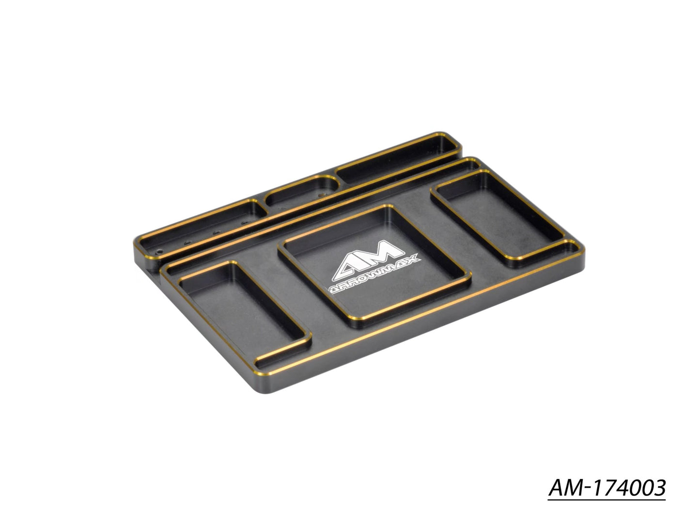 AM Alu Tray For Set-Up System & LED Pit Lamp Black Golden (AM-174003)