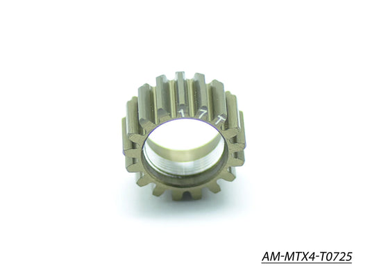 Pinion Gear - 17T  (1St) (7075 Hard) (AM-MTX4-T0725)
