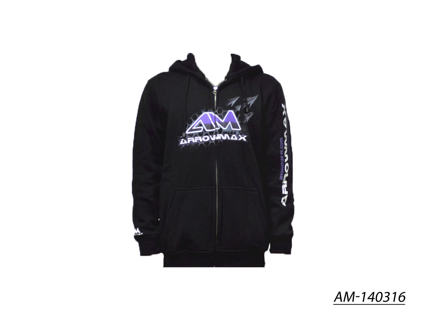 Arrowmax Sweater Hooded - Black  (XXXL) (AM-140316)