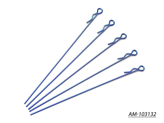 Extra Long Body Clip 1/10 - Metallic Blue (5) (AM-103132)